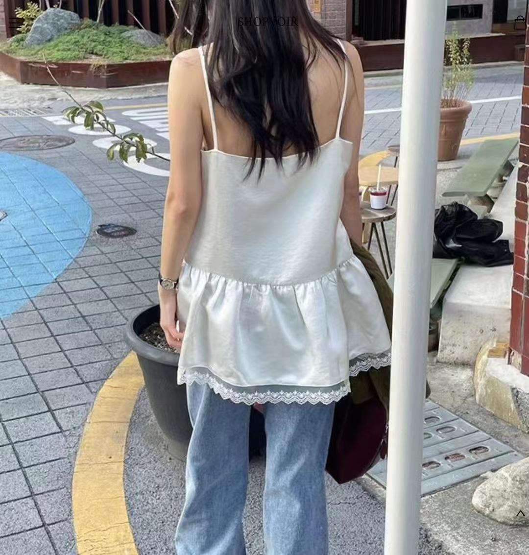 DOUBLEIN韓國直郵㊣東大門實拍女裝新款25春夏推薦吊帶背心DOUBLEIN吊帶/背心