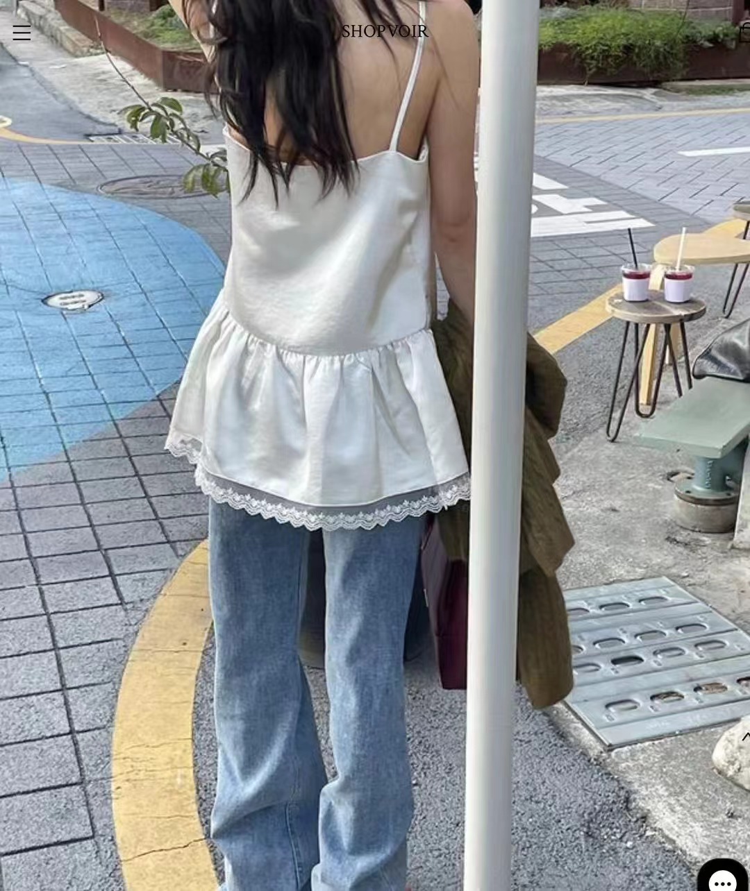 DOUBLEIN韓國直郵㊣東大門實拍女裝新款25春夏推薦吊帶背心DOUBLEIN吊帶/背心