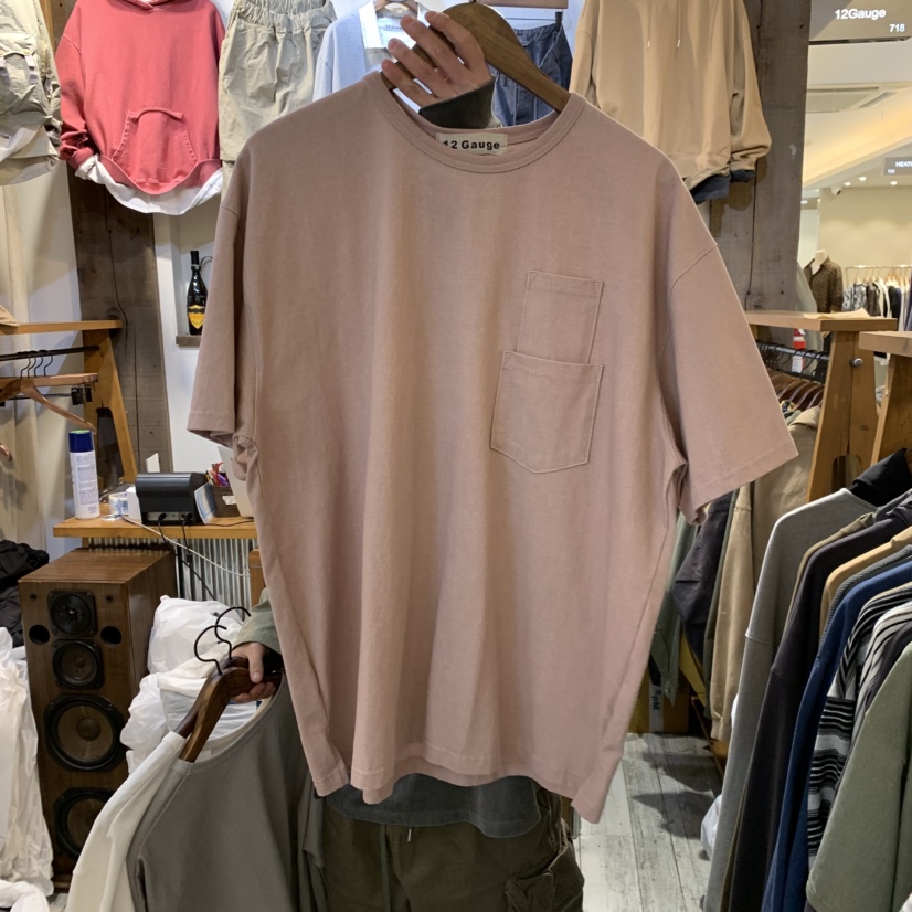 12GAUGE韓國直郵㊣女裝新品職業推薦時尚熱賣25春夏T恤口袋12GAUGE-男裝T恤圖色3