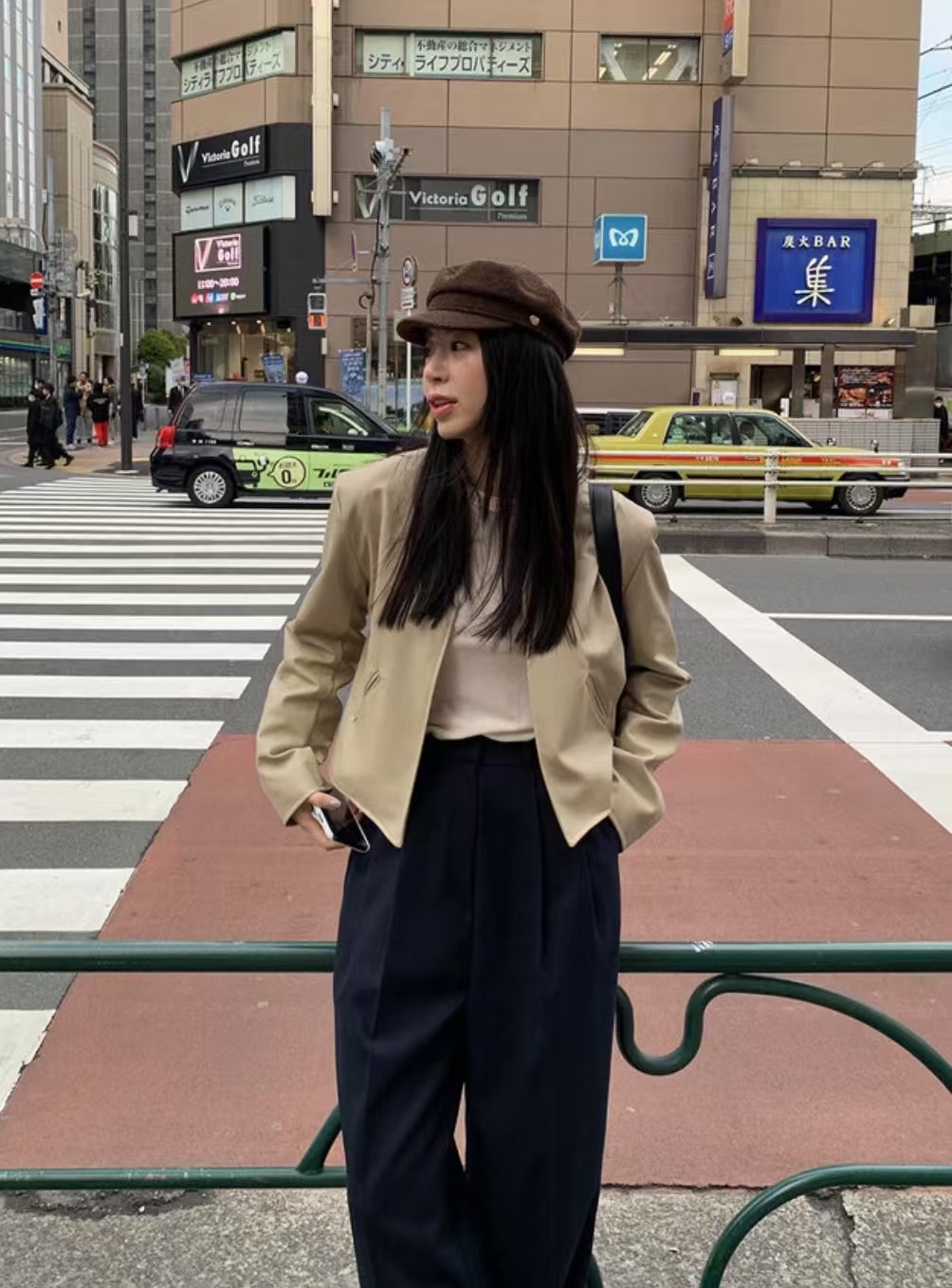 HIDEWAY韓國㊣直郵東大門代購女裝新品時尚25春夏人氣夾克皮革HIDEWAY夾克