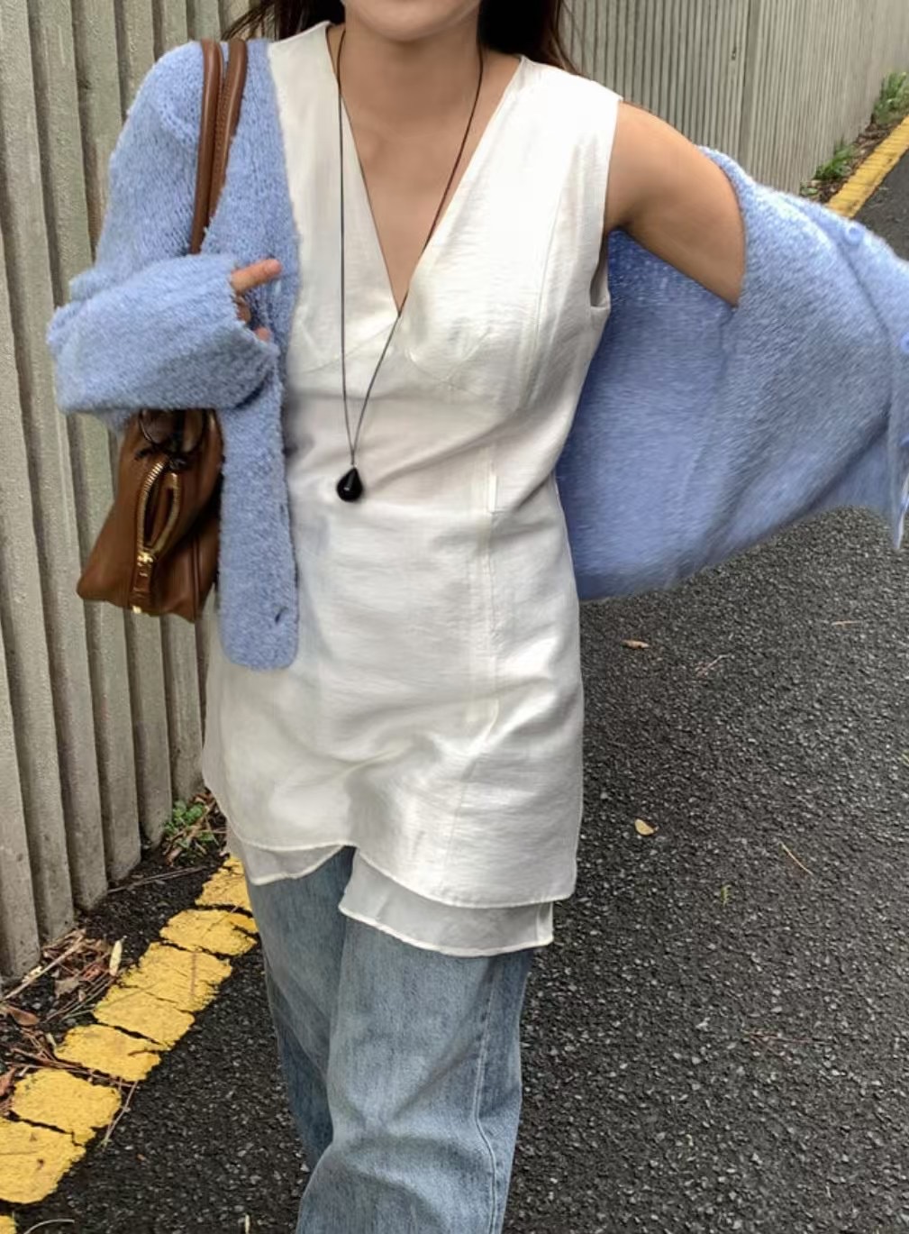 HIDEWAY韓國直郵㊣女裝新品熱賣人氣25春夏推薦職業休閑針織衫HIDEWAY針織衫