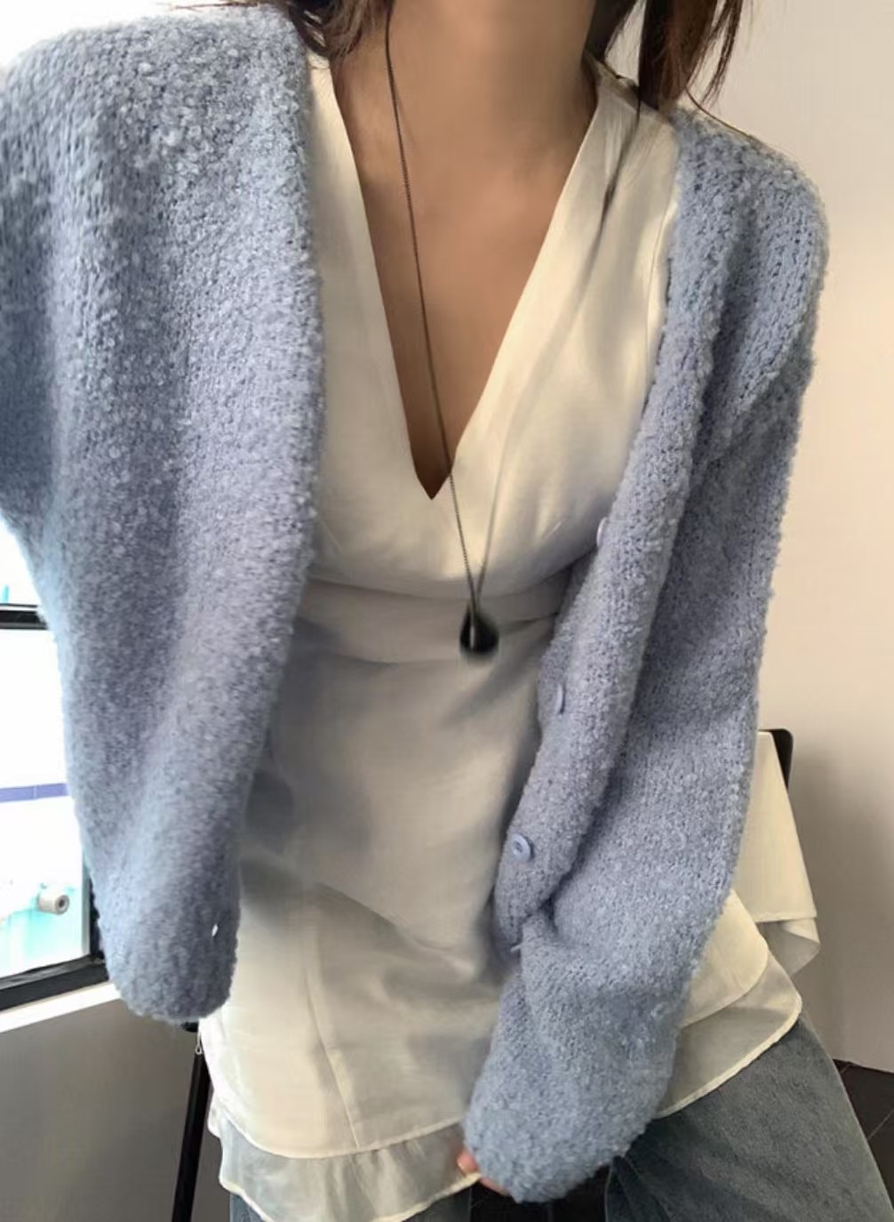 HIDEWAY韓國直郵㊣女裝新品熱賣人氣25春夏推薦職業休閑針織衫HIDEWAY針織衫