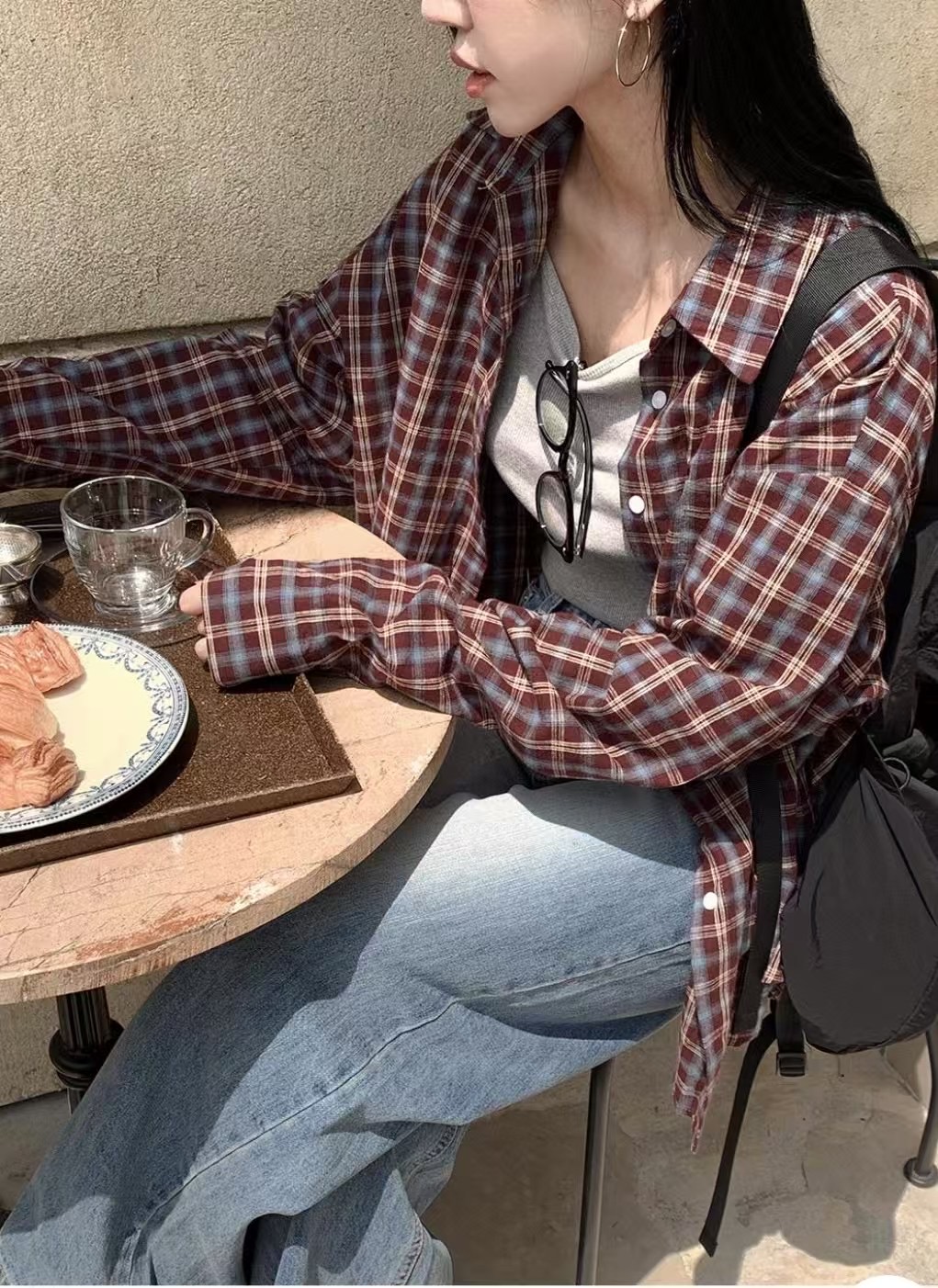HIDEWAY韓國㊣直郵東大門代購女裝新品休閑人氣推薦襯衫蕾絲衫HIDEWAY襯衫/蕾絲衫