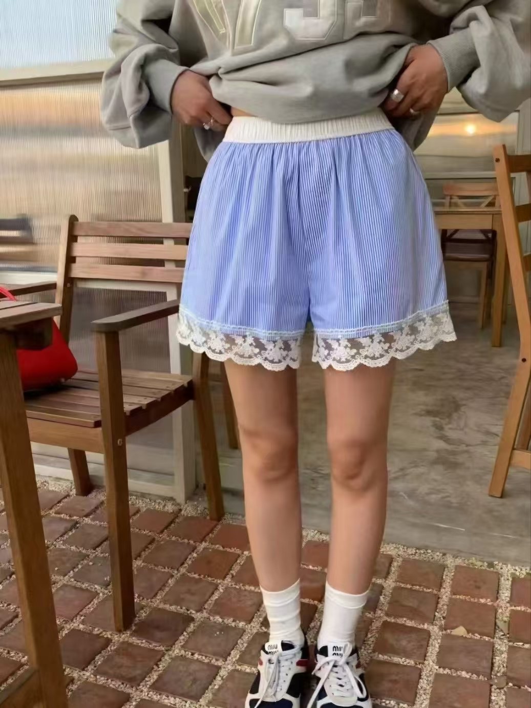 IN A ROW韓國直郵㊣東大門實拍女裝新款25春夏時尚推薦短褲IN A ROW短褲圖色1