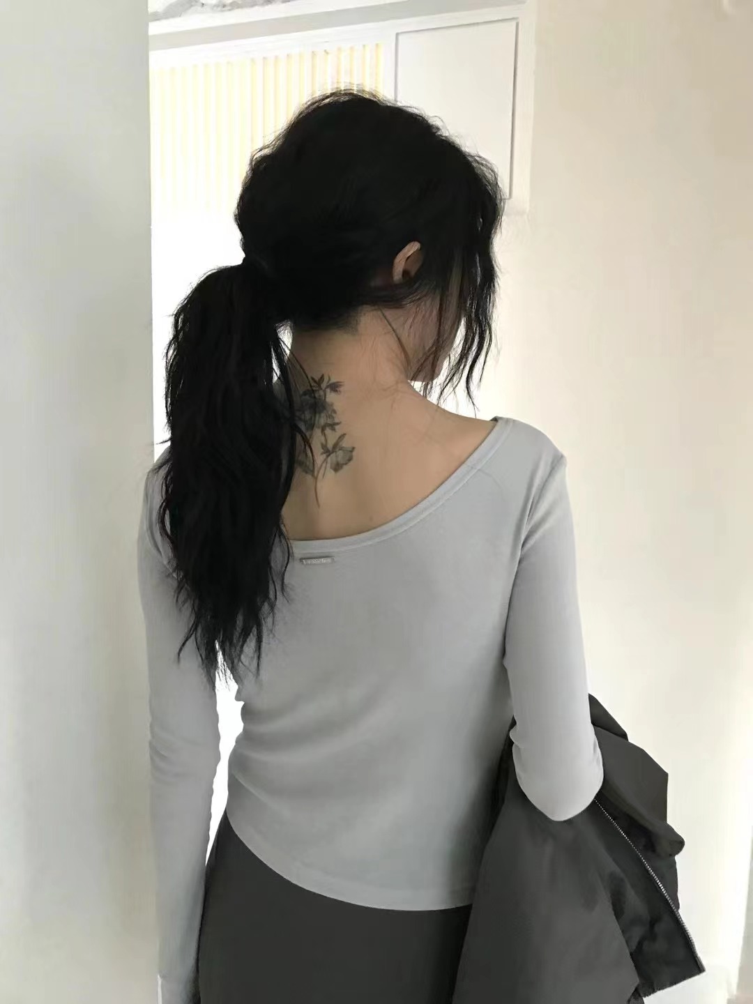 AVANDACE韓國直郵㊣女裝新款熱賣人氣休閑推薦職業長袖T恤雙面AVANDACE長袖T恤