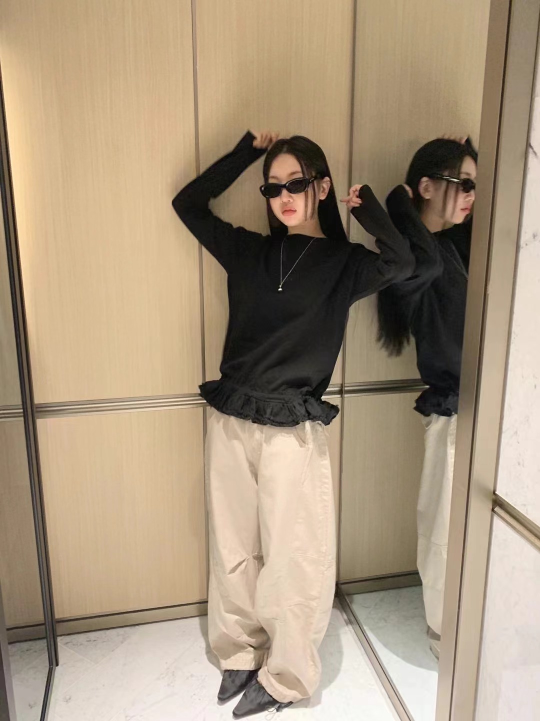 FORMAL直郵韓國代購㊣女裝新款休閑推薦職業人氣25春夏長袖T恤FORMAL長袖T恤
