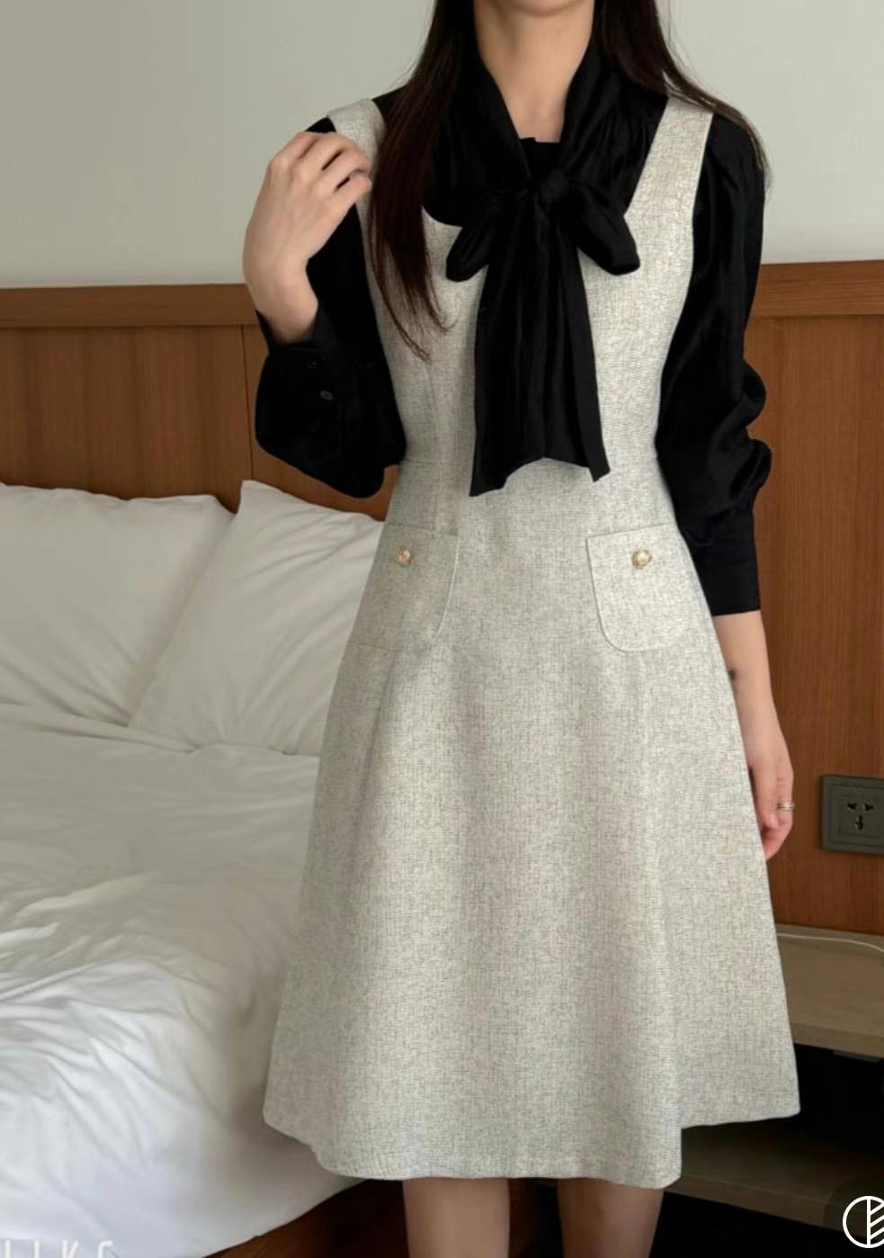ANDBYL韓國直郵㊣女裝新款25春夏推薦時尚職業連衣裙不含內搭ANDBYL連衣裙