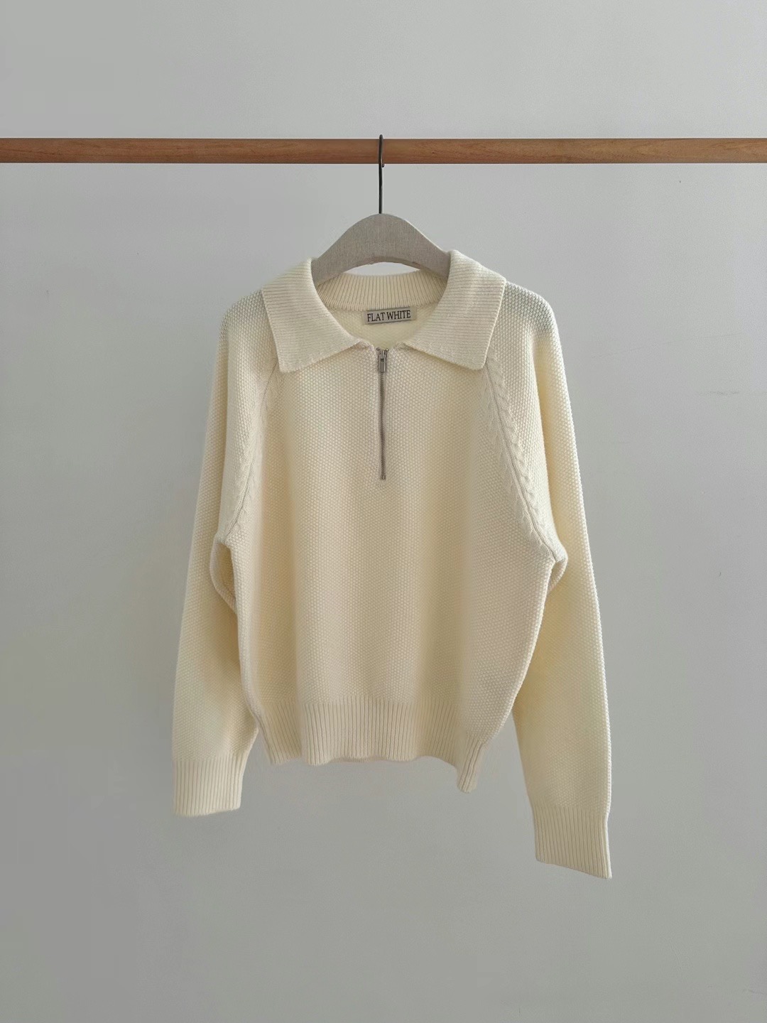 FLAT WHITE東大門實拍女士新品25春夏人氣休閑推薦時尚針織衫FLAT WHITE針織衫