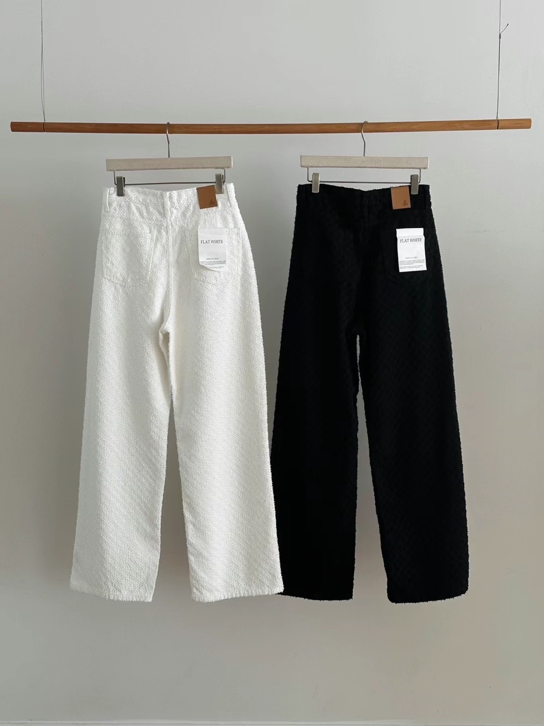 FLAT WHITE韓國代購女士新品推薦時尚休閑25春夏人氣休閑褲FLAT WHITE休閑褲