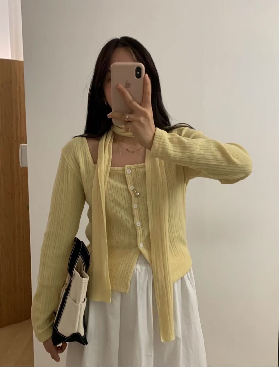 DADA東大門直郵女裝新款時尚職業休閑熱賣推薦針織衫含脖帶DADA針織衫圖色2