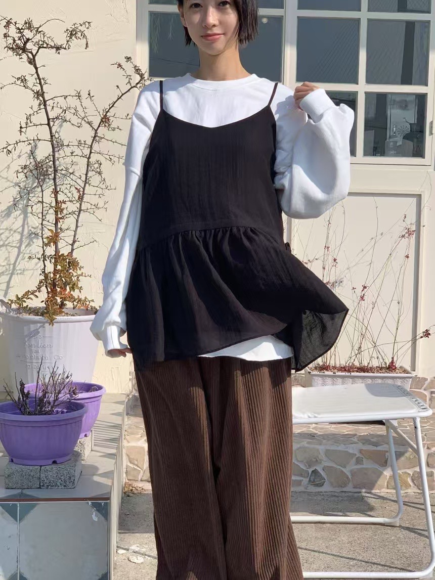 DADA東大門實拍女裝新品人氣時尚真品推薦職業休閑吊帶背心DADA吊帶/背心