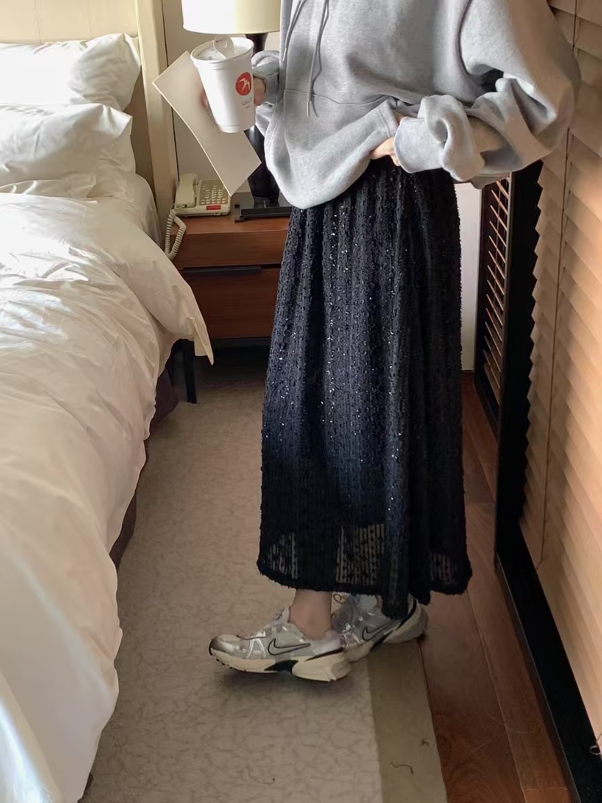 DADA韓國代購女士新款休閑時尚人氣真品推薦熱賣職業25春夏長裙DADA長裙圖色2