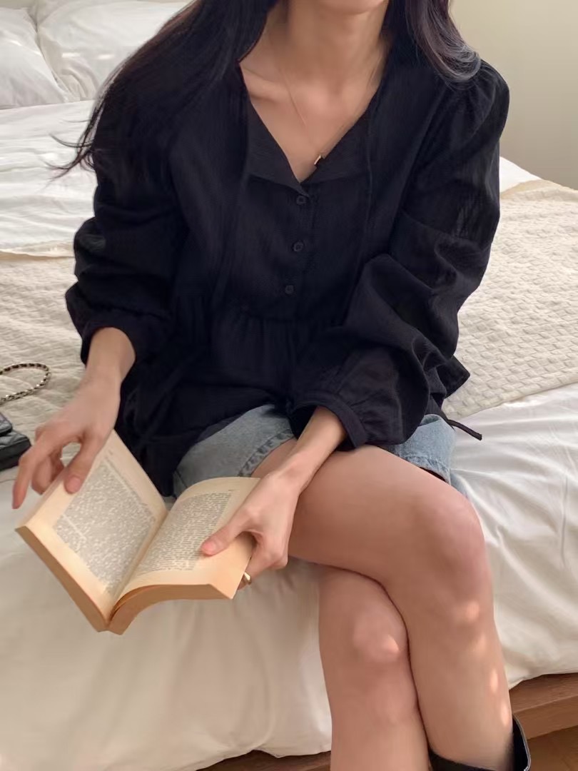 DADA東大門實拍女士新品真品時尚休閑熱賣推薦人氣襯衫蕾絲衫DADA襯衫/蕾絲衫圖色2