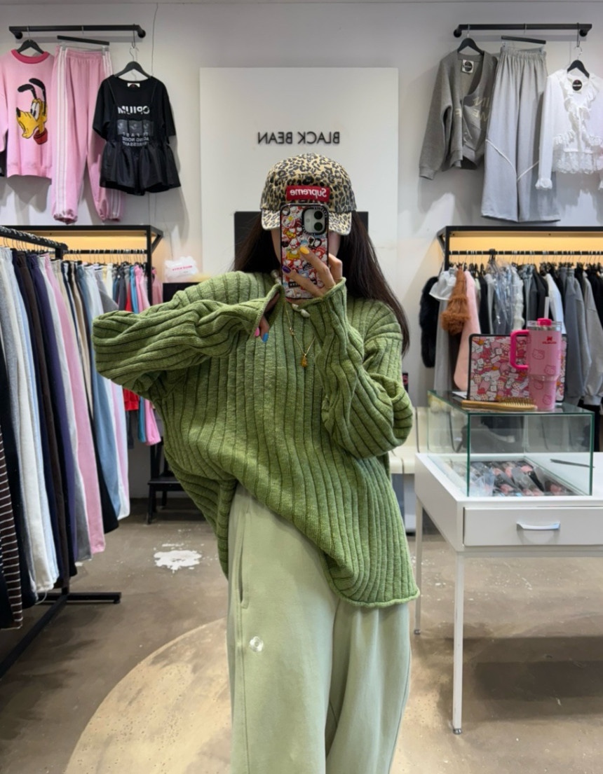 OURWAVE/OUR ROOM東大門實拍女裝新品職業針織衫短款針織Our Wave/Our Room針織衫