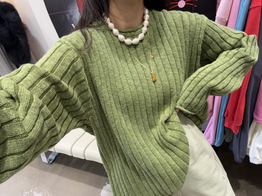 OURWAVE/OUR ROOM東大門實拍女裝新品職業針織衫短款針織Our Wave/Our Room針織衫