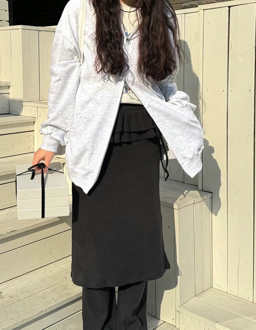 GLOSSY東大門實拍女裝新款推薦時尚休閑熱賣真品半身裙中短裙GLOSSY半身裙/中短裙