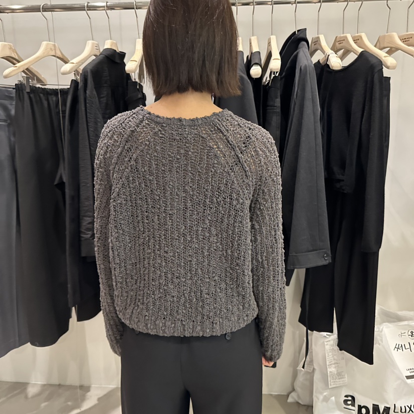 LAMAGIEPIE直郵韓國代購㊣女裝新款休閑人氣推薦時尚針織衫LAMAGIE GREY針織衫