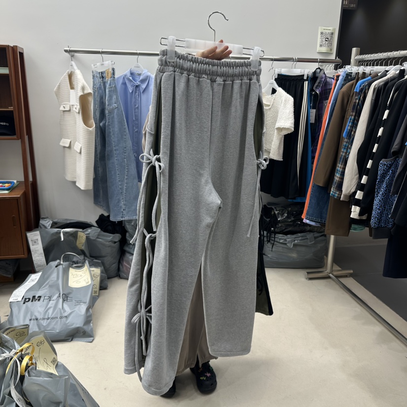 INTHEEND韓國直郵㊣東大門實拍女裝新款推薦熱賣休閑褲蝴蝶結INTHEEND休閑褲