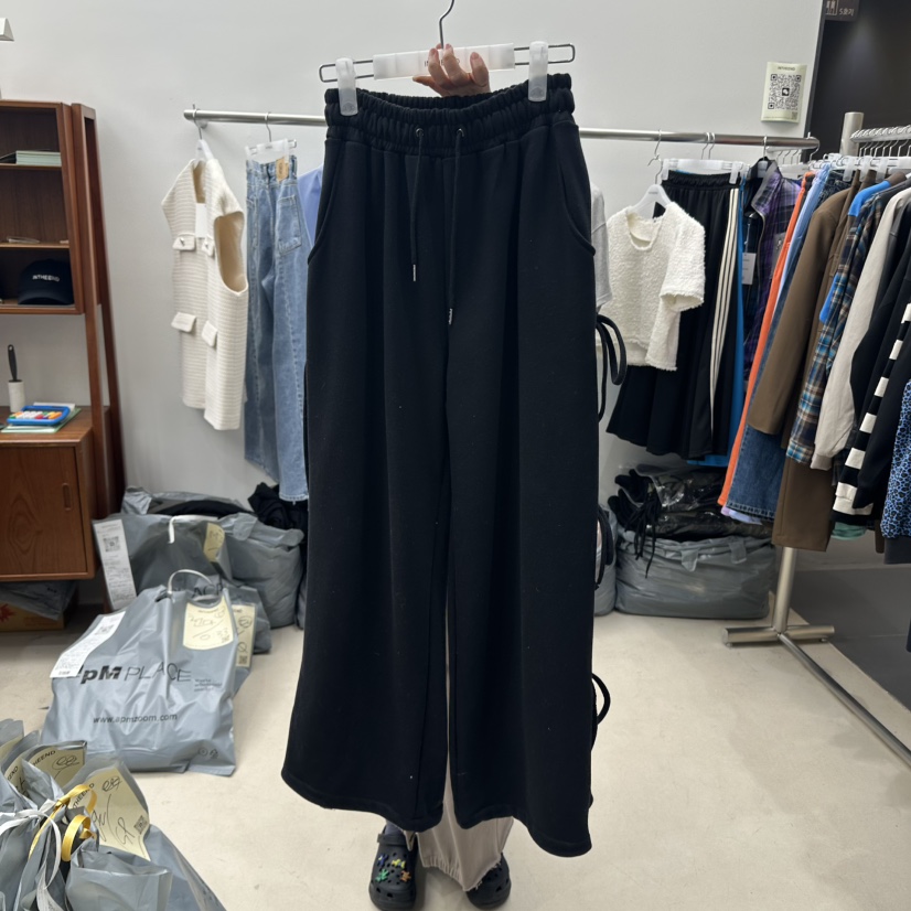 INTHEEND韓國直郵㊣東大門實拍女裝新款推薦熱賣休閑褲蝴蝶結INTHEEND休閑褲圖色2