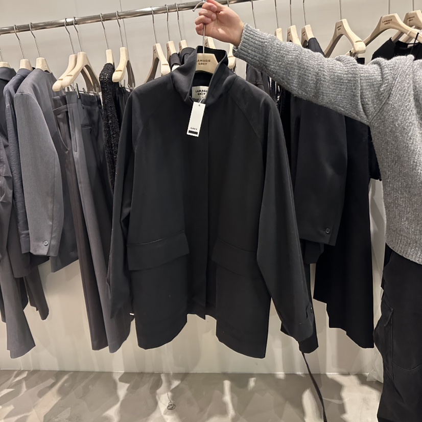 LAMAGIEPIE韓國㊣直郵東大門代購女裝新款25春夏夾克含腰繩LAMAGIE GREY夾克圖色2
