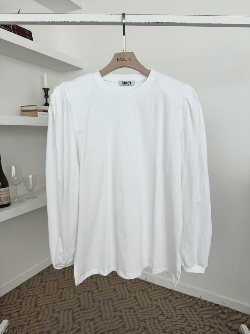 SOMETHING-L韓國直郵㊣東大門實拍女裝新品人氣熱賣長袖T恤SOMETHING-L/FANCY長袖T恤圖色1