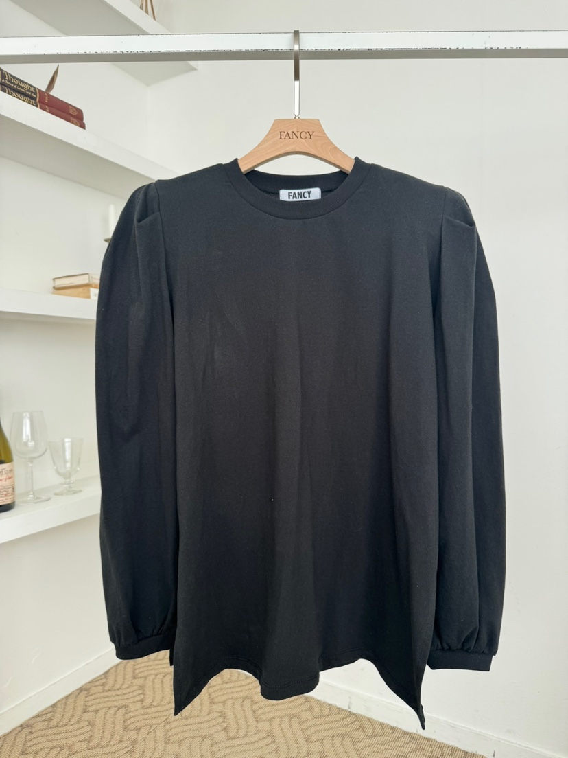 SOMETHING-L韓國直郵㊣東大門實拍女裝新品人氣熱賣長袖T恤SOMETHING-L/FANCY長袖T恤圖色2