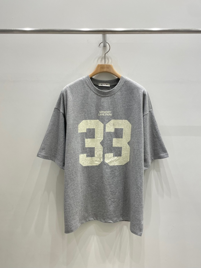 KINOA韓國㊣直郵東大門代購女裝新品25春夏休閑熱賣時尚T恤KINOAT恤圖色4