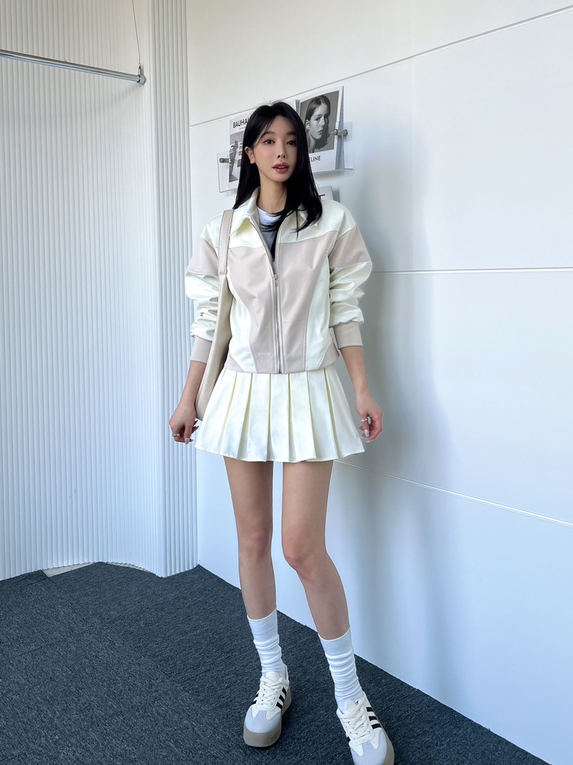 CLOTH韓國直郵㊣女裝新款推薦25春夏熱賣時尚人氣休閑短裙百褶CLOTH短裙
