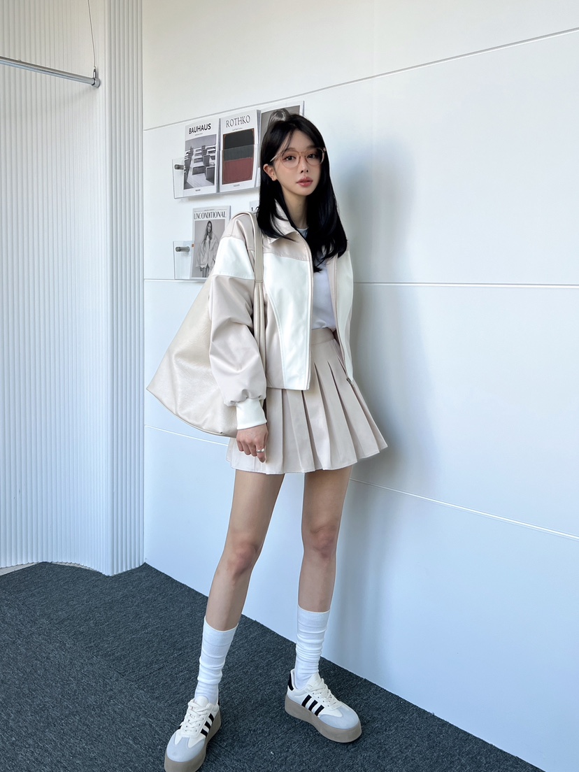 CLOTH韓國直郵㊣女裝新款推薦25春夏熱賣時尚人氣休閑短裙百褶CLOTH短裙