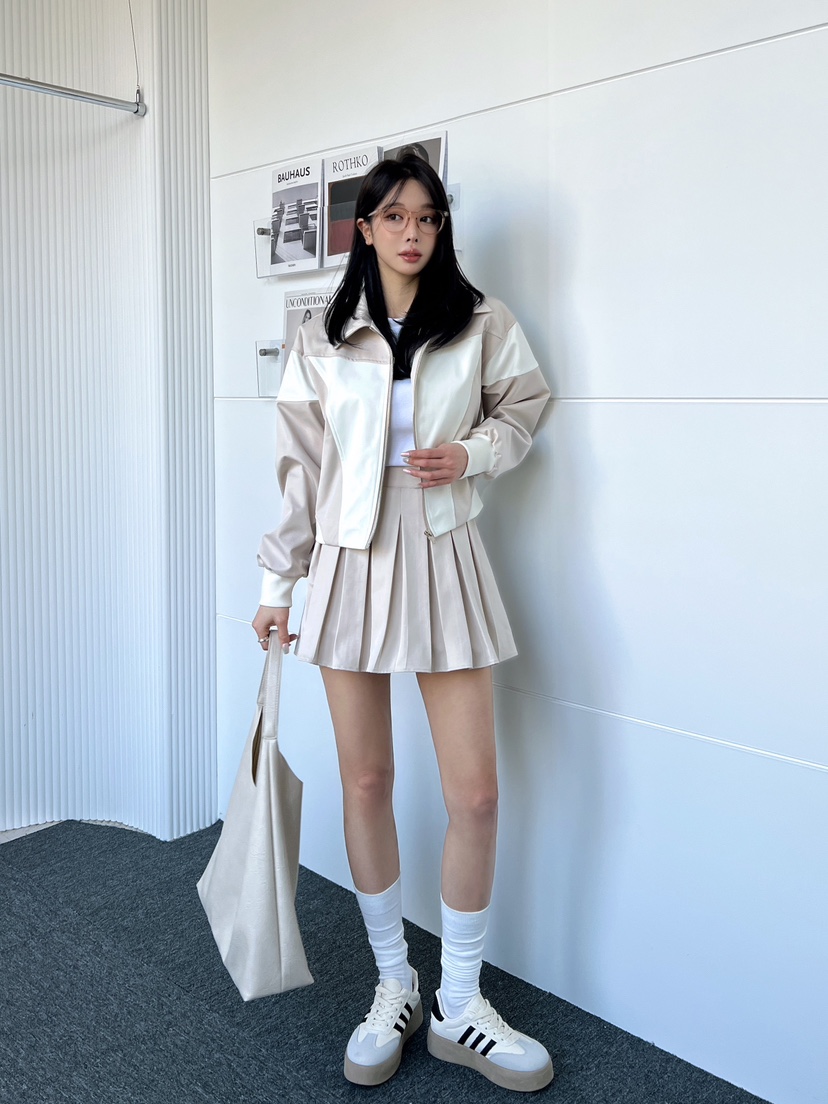 CLOTH韓國直郵㊣女裝新款推薦25春夏熱賣時尚人氣休閑短裙百褶CLOTH短裙