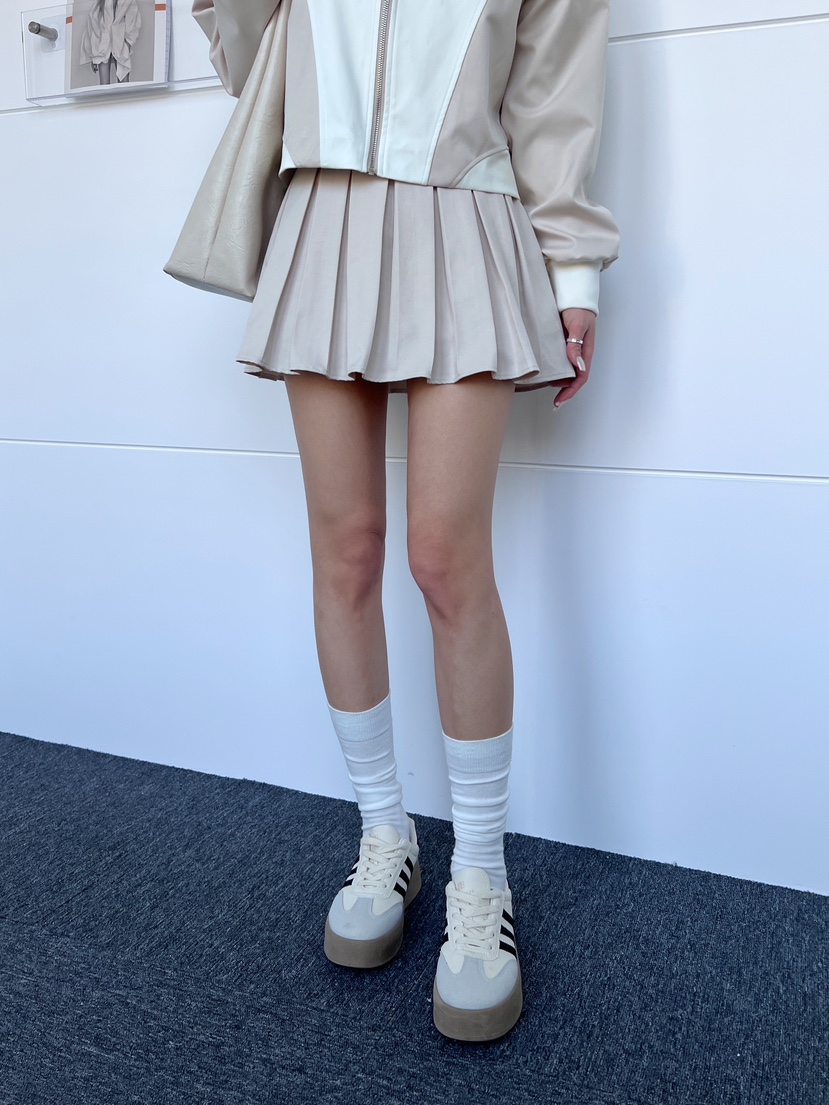 CLOTH韓國直郵㊣女裝新款推薦25春夏熱賣時尚人氣休閑短裙百褶CLOTH短裙