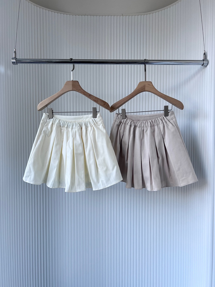 CLOTH韓國直郵㊣女裝新款推薦25春夏熱賣時尚人氣休閑短裙百褶CLOTH短裙