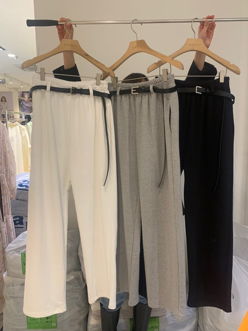 GAMDONG韓國㊣直郵東大門代購女裝新品時尚推薦休閑褲含腰帶GAMDONG休閑褲
