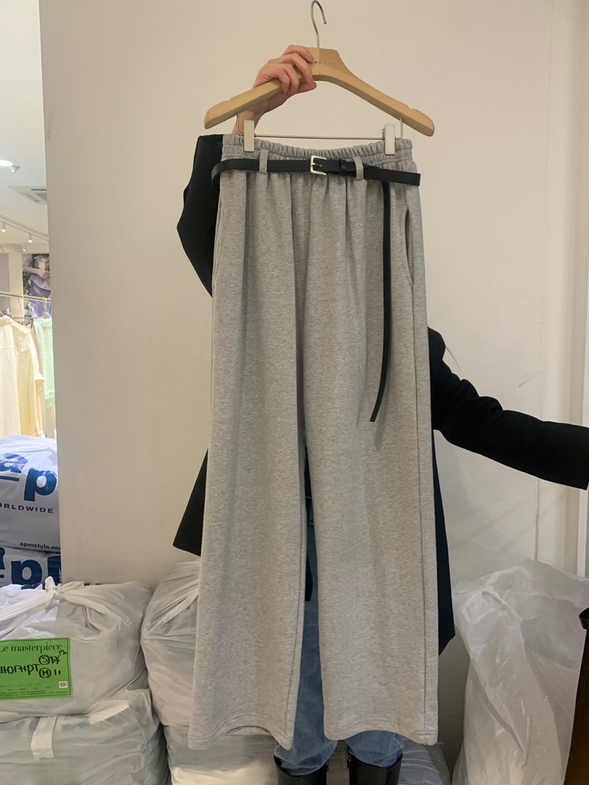 GAMDONG韓國㊣直郵東大門代購女裝新品時尚推薦休閑褲含腰帶GAMDONG休閑褲圖色2