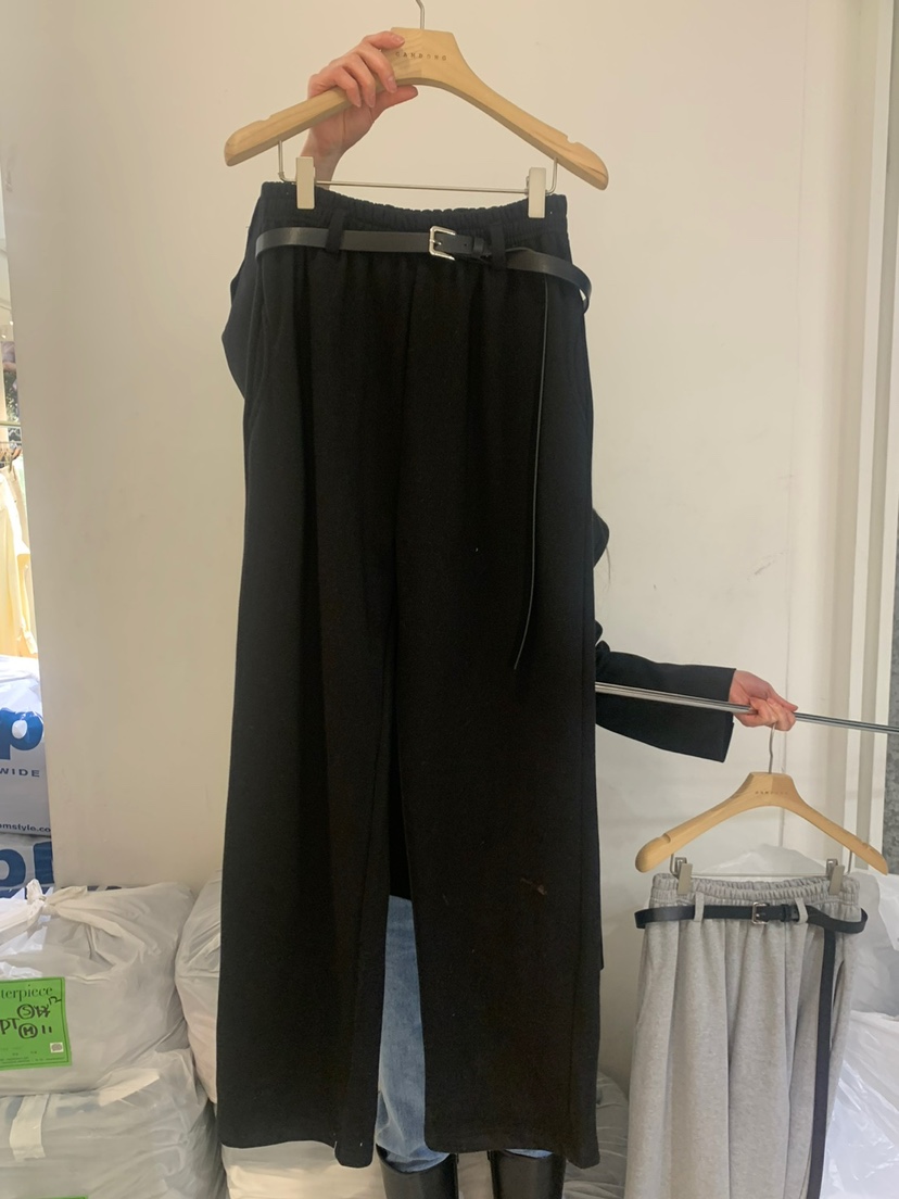 GAMDONG韓國㊣直郵東大門代購女裝新品時尚推薦休閑褲含腰帶GAMDONG休閑褲圖色3