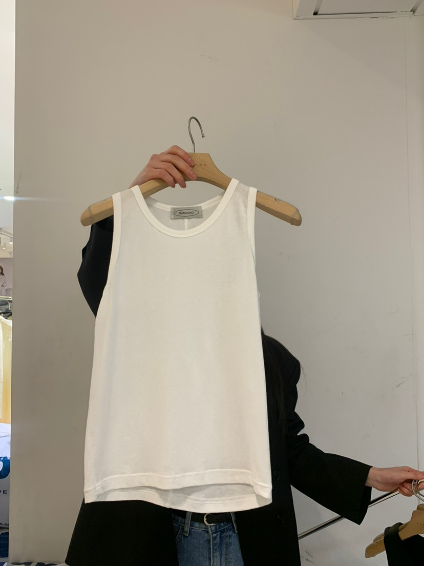 GAMDONG韓國㊣直郵東大門代購女裝新品職業25春夏時尚吊帶背心GAMDONG吊帶/背心