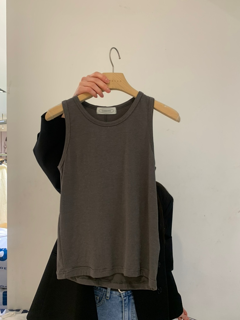 GAMDONG韓國㊣直郵東大門代購女裝新品職業25春夏時尚吊帶背心GAMDONG吊帶/背心圖色3