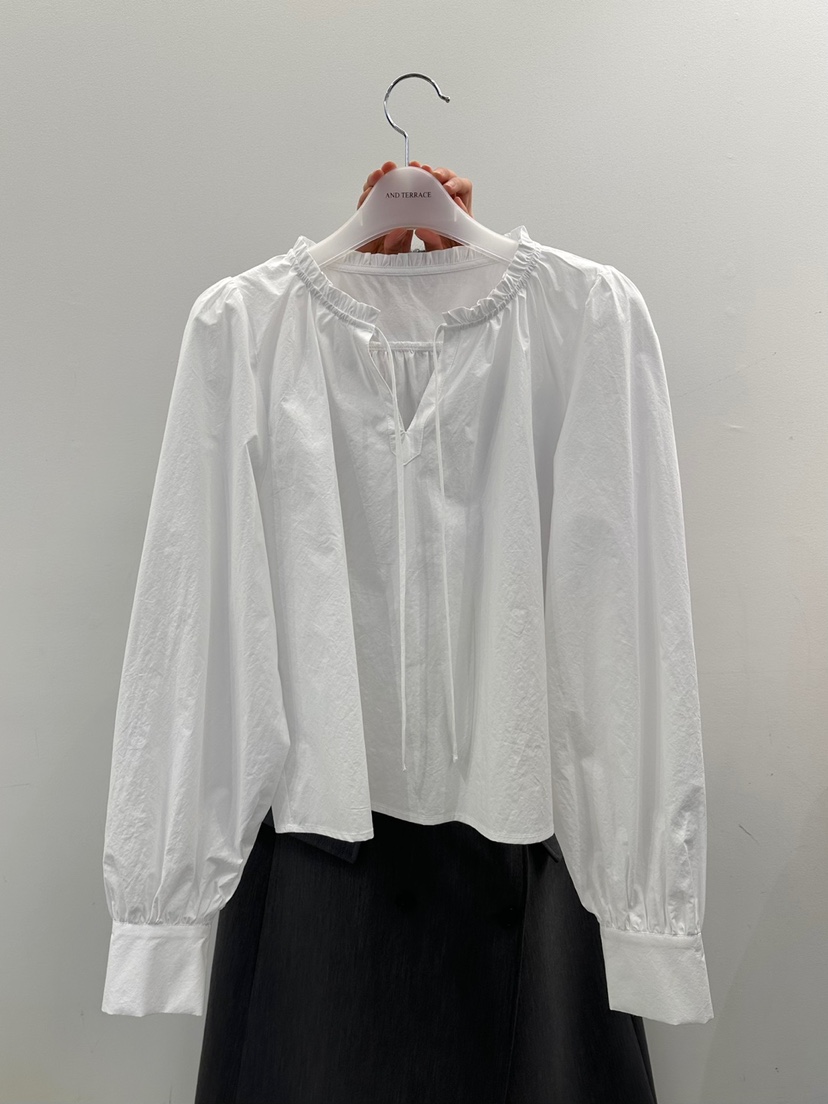 ANDTERRACE韓國直郵㊣東大門實拍女裝新品休閑職業襯衫蕾絲衫ANDTERRACE襯衫/蕾絲衫圖色1