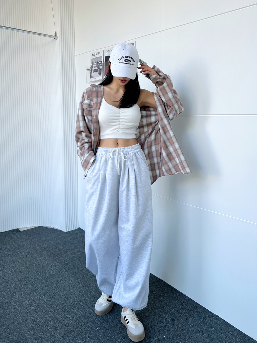 CLOTH韓國㊣直郵東大門代購女裝新款人氣襯衫蕾絲衫格紋寬松CLOTH襯衫/蕾絲衫