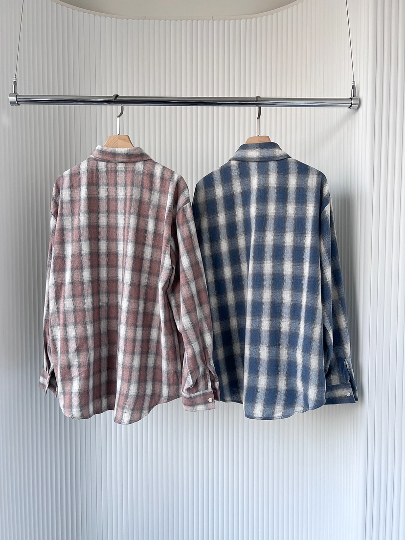 CLOTH韓國㊣直郵東大門代購女裝新款人氣襯衫蕾絲衫格紋寬松CLOTH襯衫/蕾絲衫