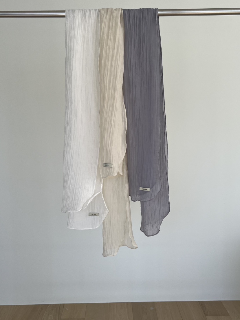 OP PER直郵韓國代購㊣女裝新品人氣25春夏職業熱賣圍巾披肩OPPER-simplebeige圍巾/披肩