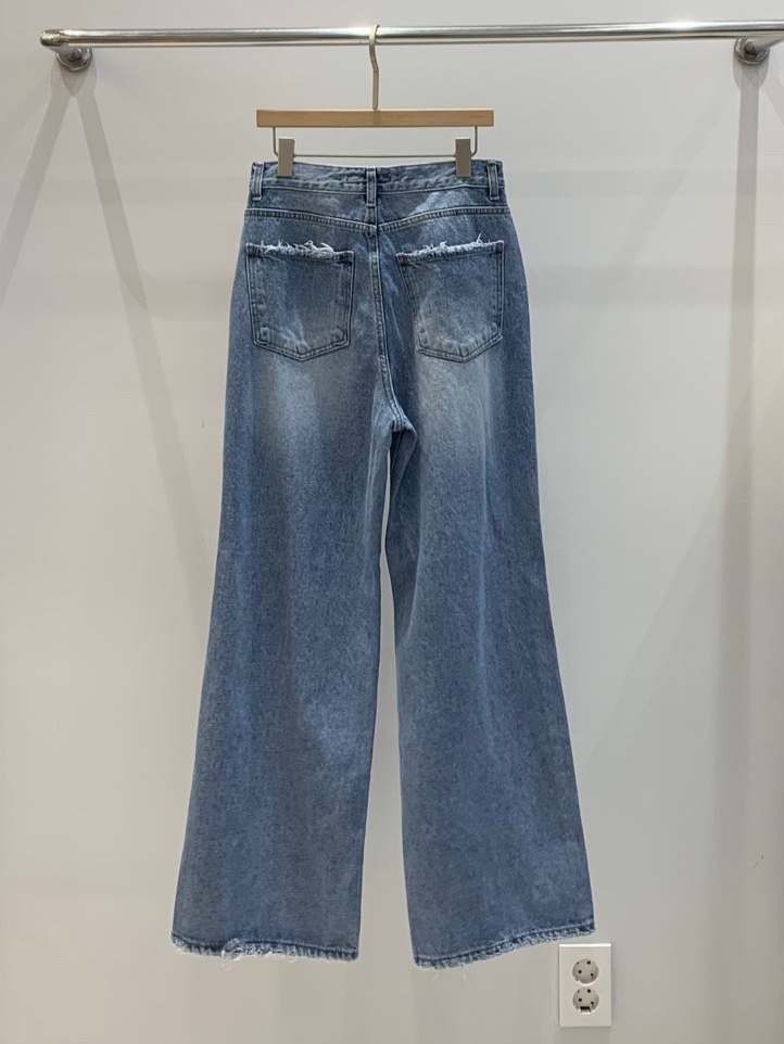 LIGHT AND SALT韓國直郵㊣女裝新品職業人氣休閑推薦牛仔褲LIGHT AND SALT牛仔褲