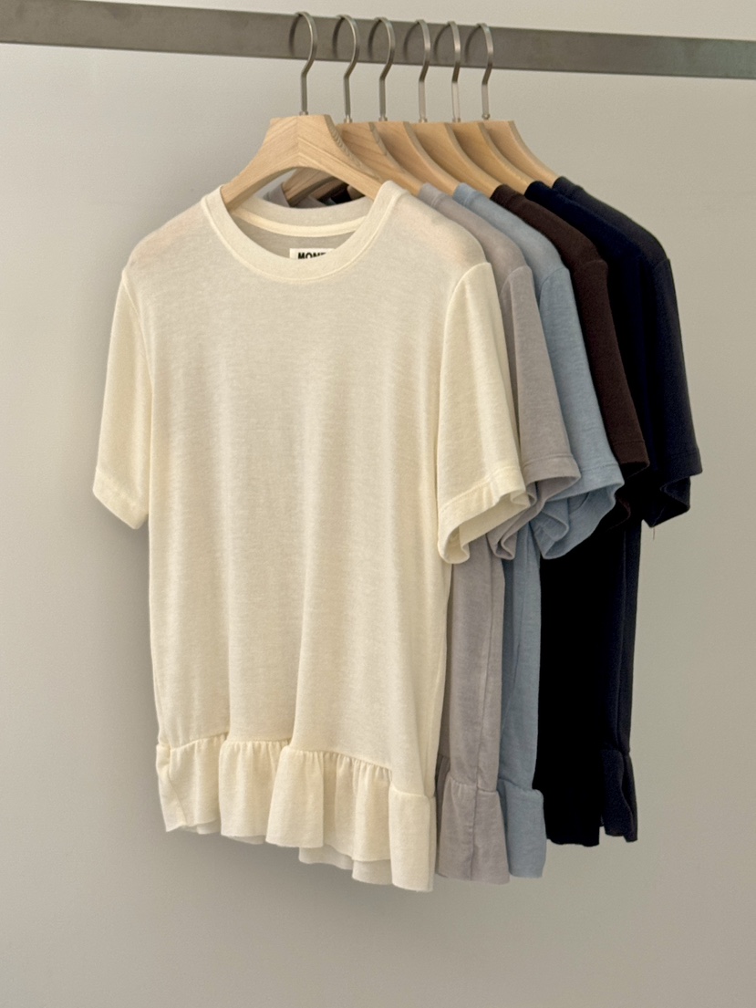 MONE-A直郵韓國代購㊣女裝新款推薦時尚人氣25春夏休閑T恤HOWFFT恤