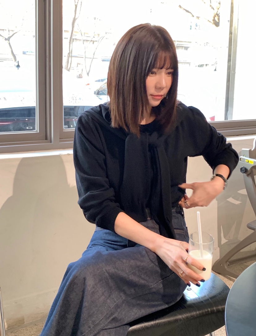 COURGETTE韓國㊣直郵東大門代購女裝新品時尚推薦休閑毛衣披肩COURGETTE毛衣