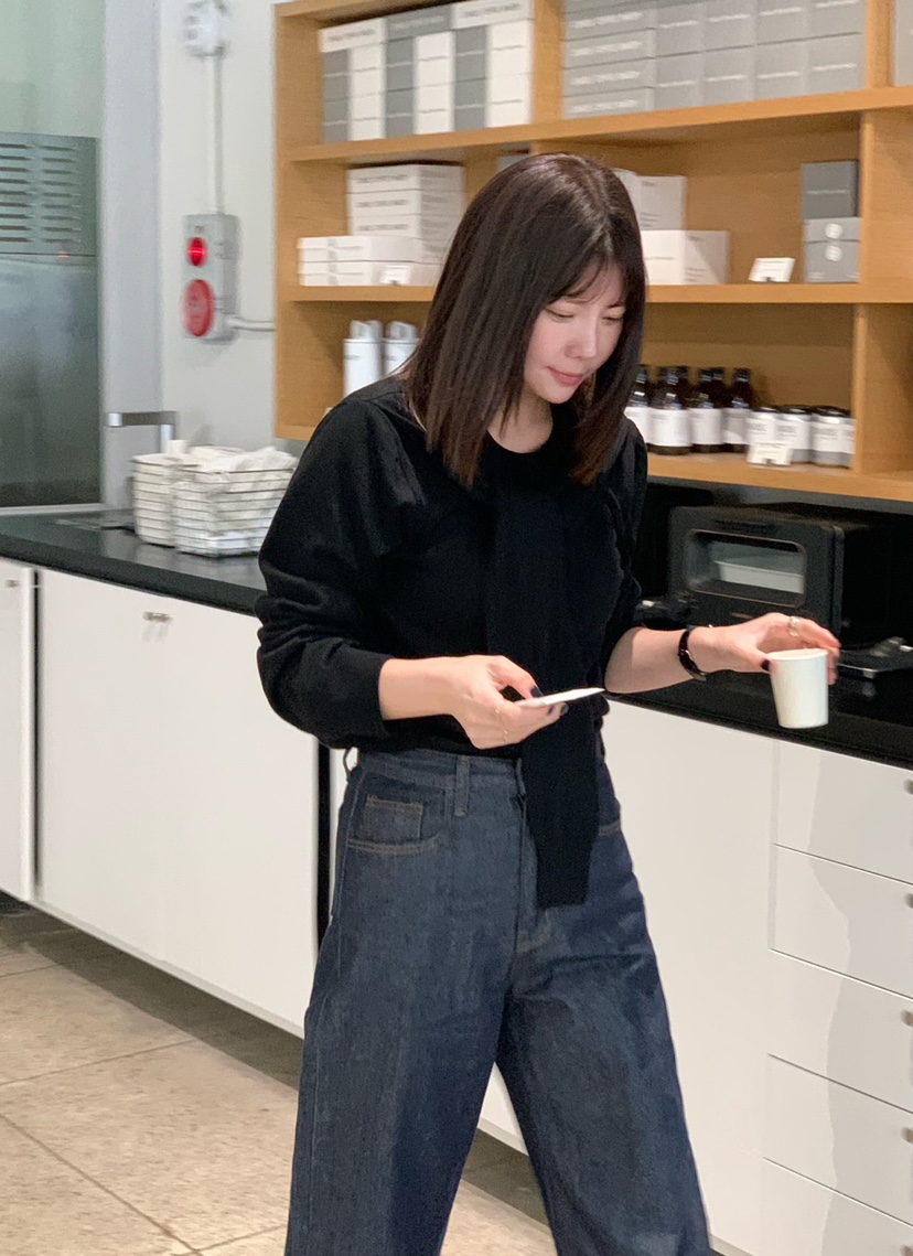 COURGETTE韓國㊣直郵東大門代購女裝新品時尚推薦休閑毛衣披肩COURGETTE毛衣