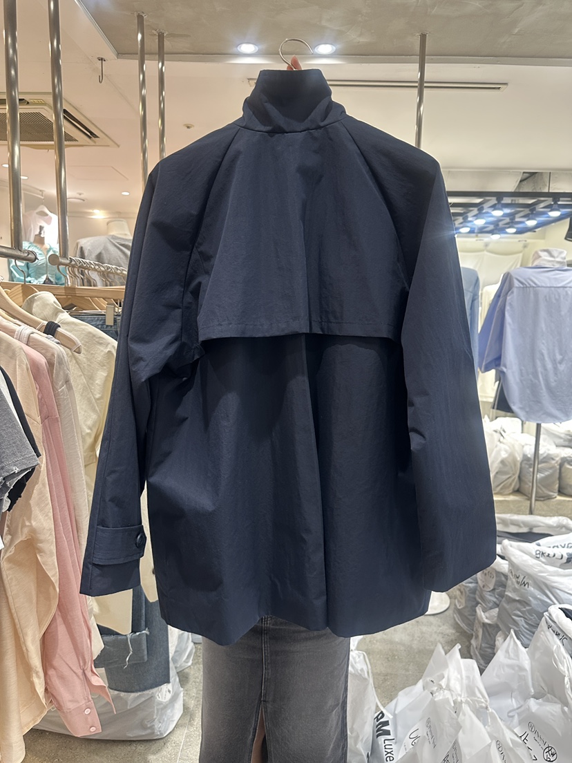 INSSENSE-A韓國直郵㊣東大門實拍女裝新品時尚25春夏夾克高領INSSENSE-A夾克