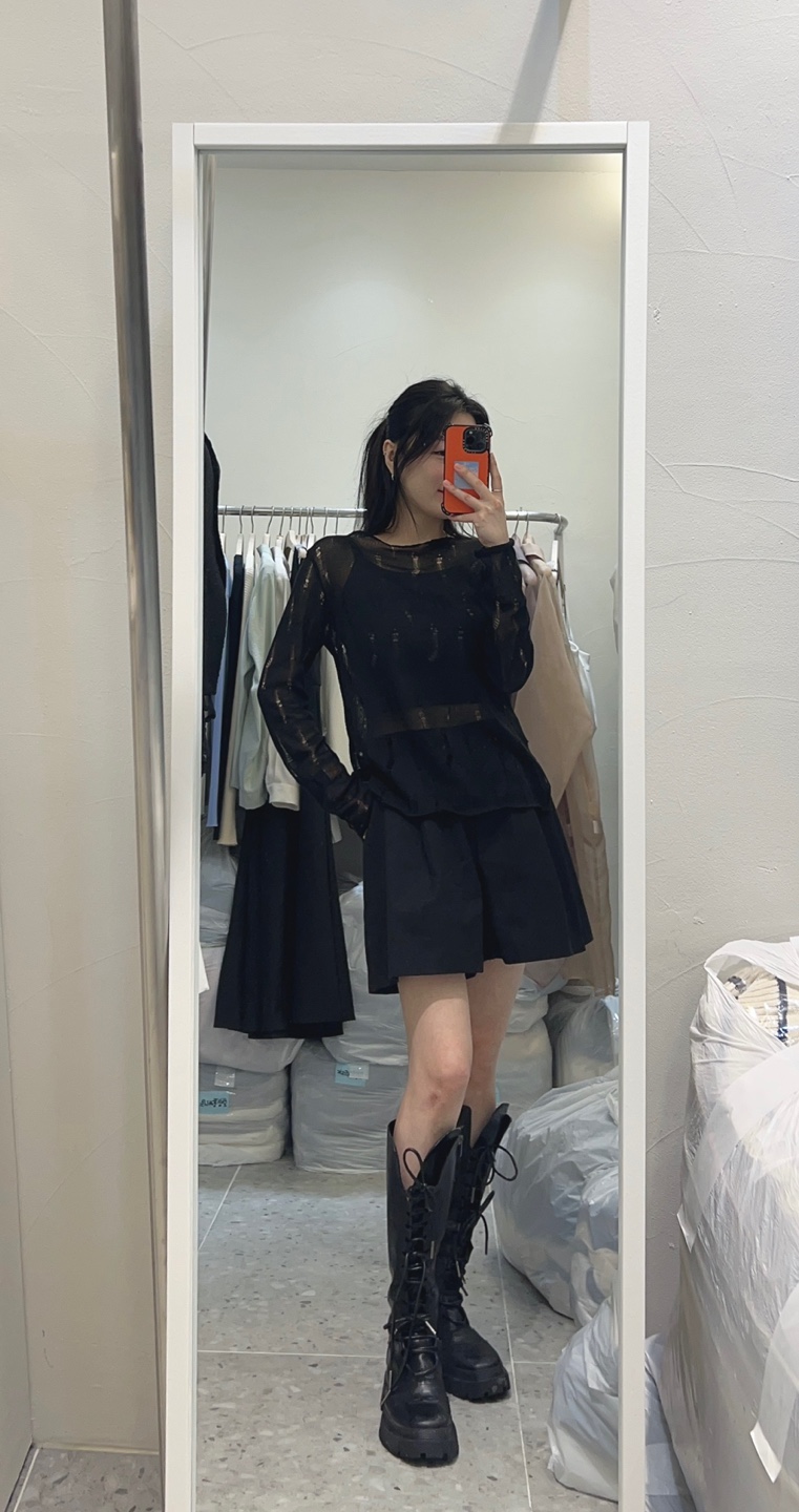 ROU.TINE韓國直郵㊣女裝新款25春夏休閑職業推薦時尚針織衫ROU.TINE針織衫
