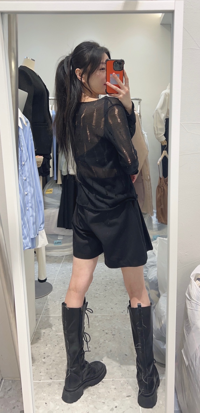 ROU.TINE韓國直郵㊣女裝新款25春夏休閑職業推薦時尚針織衫ROU.TINE針織衫