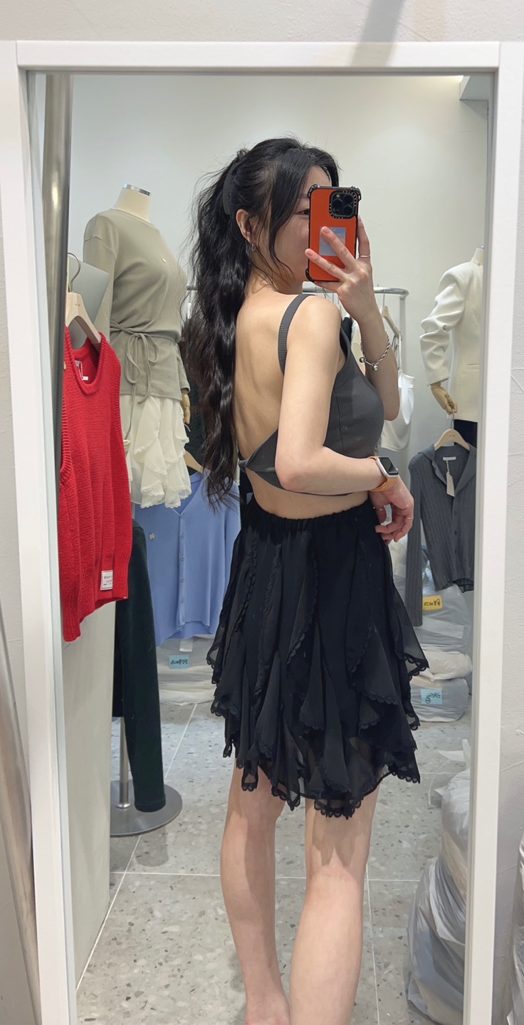 ROU.TINE韓國直郵㊣東大門實拍女裝新品時尚人氣職業吊帶背心ROU.TINE吊帶/背心