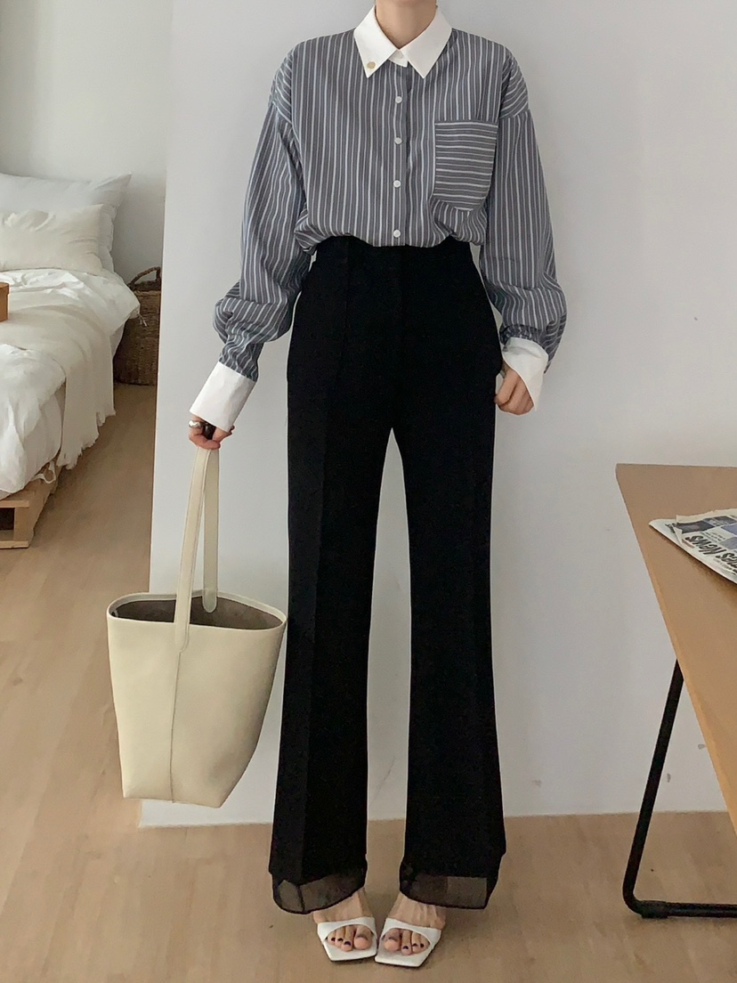 ROU.TINE韓國㊣直郵東大門代購女裝新品休閑時尚25春夏休閑褲ROU.TINE休閑褲